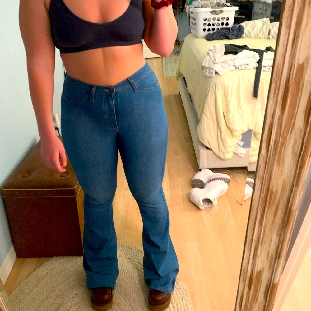 2 pairs of Flare Jeans from Fashion Nova